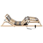 vidaXL Bază de pat electrică cu șipci, 42 șipci, 7 zone, 90 x 200 cm vidaXL Bază de pat electrică cu șipci, 42 șipci, 7 zone, 90 x 200 cm