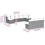 vidaXL Set canapele de grădină cu perne 10 piese gri deschis poliratan vidaXL Set canapele de grădină cu perne 10 piese gri deschis poliratan