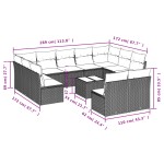vidaXL Set canapele de grădină cu perne, 12 piese, bej, poliratan vidaXL Set canapele de grădină cu perne, 12 piese, bej, poliratan