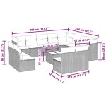 vidaXL Set canapele de grădină cu perne, 13piese gri deschis poliratan vidaXL Set canapele de grădină cu perne, 13piese gri deschis poliratan