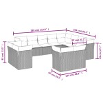 vidaXL Set canapele de grădină cu perne, 12 piese, bej, poliratan vidaXL Set canapele de grădină cu perne, 12 piese, bej, poliratan