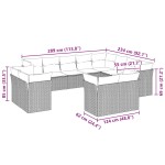 vidaXL Set canapele de grădină cu perne, 12piese gri deschis poliratan vidaXL Set canapele de grădină cu perne, 12piese gri deschis poliratan