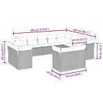 vidaXL Set canapele de grădină cu perne, 12 piese, maro, poliratan vidaXL Set canapele de grădină cu perne, 12 piese, maro, poliratan