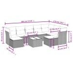 vidaXL Set canapele de grădină cu perne, 10 piese, bej, poliratan vidaXL Set canapele de grădină cu perne, 10 piese, bej, poliratan