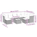 vidaXL Set canapele de grădină cu perne 10 piese gri deschis poliratan vidaXL Set canapele de grădină cu perne 10 piese gri deschis poliratan