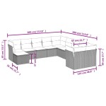 vidaXL Set canapele de grădină cu perne, 11 piese, bej, poliratan vidaXL Set canapele de grădină cu perne, 11 piese, bej, poliratan
