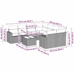 vidaXL Set canapele de grădină cu perne, 3 piese gri deschis poliratan