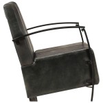vidaXL Canapea cu 2 locuri, gri uzat, piele naturală vidaXL Canapea cu 2 locuri, gri uzat, piele naturală