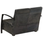 vidaXL Canapea cu 2 locuri, gri uzat, piele naturală vidaXL Canapea cu 2 locuri, gri uzat, piele naturală