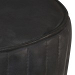vidaXL Scaun de bar, negru, piele naturală vidaXL Scaun de bar, negru, piele naturală