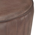 vidaXL Scaun de bar, maro învechit, piele naturală vidaXL Scaun de bar, maro învechit, piele naturală