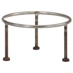 vidaXL Vatră de foc rustică, colorată, Ø 40 cm, fier