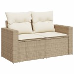 vidaXL Set canapele de grădină cu perne, 11 piese, bej, poliratan vidaXL Set canapele de grădină cu perne, 11 piese, bej, poliratan