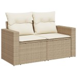 vidaXL Set canapele de grădină cu perne, 10 piese, bej, poliratan vidaXL Set canapele de grădină cu perne, 10 piese, bej, poliratan