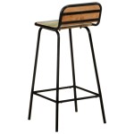 vidaXL Scaune de bar, 2 buc., lemn masiv reciclat