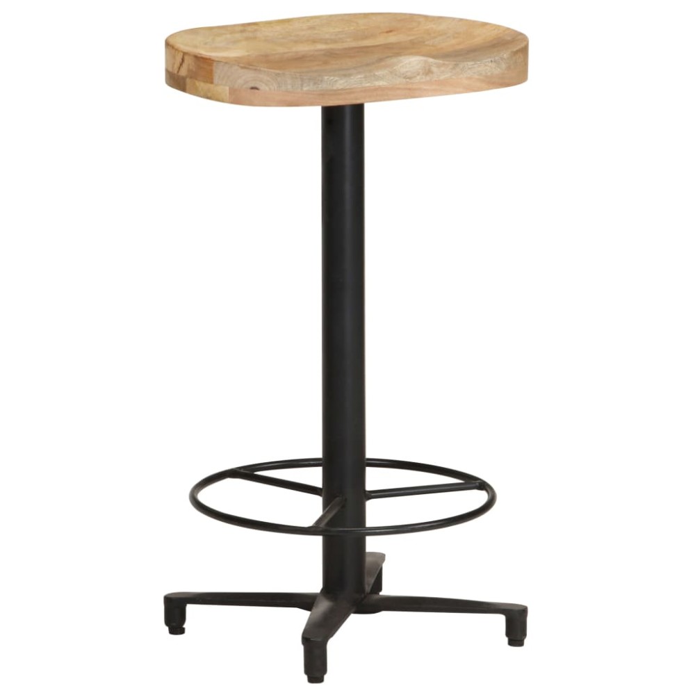 vidaXL Scaune de bar, 2 buc., 66 cm, lemn masiv de mango
