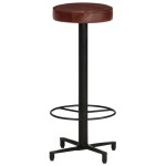 vidaXL Scaune de bar, 2 buc., 76 cm, piele naturală