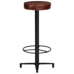 vidaXL Scaune de bar, 2 buc., 76 cm, piele naturală