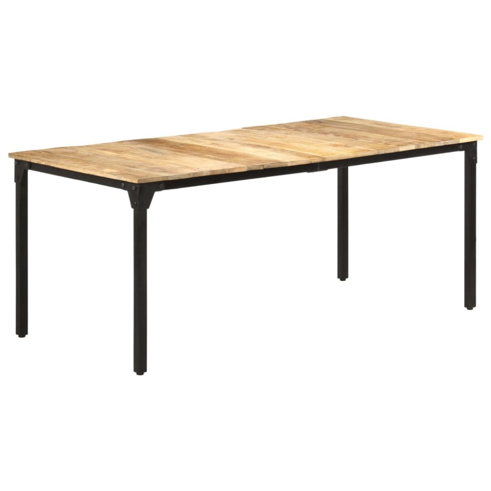 vidaXL Masă de bucătărie, 180x90x76 cm, lemn de mango nefinisat