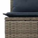 vidaXL Set canapele de grădină cu perne 10 piese gri deschis poliratan vidaXL Set canapele de grădină cu perne 10 piese gri deschis poliratan