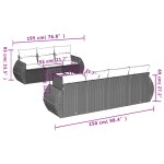 vidaXL Set mobilier de grădină cu perne, 8 piese, negru, poliratan vidaXL Set mobilier de grădină cu perne, 8 piese, negru, poliratan