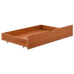 vidaXL Cadru de pat cu 2 sertare, maro miere, 90x200 cm lemn masiv pin