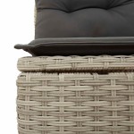 vidaXL Set mobilier de grădină cu perne, 8 piese gri deschis poliratan vidaXL Set mobilier de grădină cu perne, 8 piese gri deschis poliratan