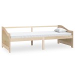 vidaXL Pat de zi cu 3 locuri, 90x200 cm, lemn masiv de pin vidaXL Pat de zi cu 3 locuri, 90x200 cm, lemn masiv de pin