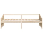 vidaXL Pat de zi cu 3 locuri, 90x200 cm, lemn masiv de pin vidaXL Pat de zi cu 3 locuri, 90x200 cm, lemn masiv de pin