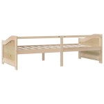 vidaXL Pat de zi cu 3 locuri, 90x200 cm, lemn masiv de pin vidaXL Pat de zi cu 3 locuri, 90x200 cm, lemn masiv de pin