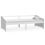 vidaXL Pat de zi cu 3 locuri, alb, 90x200 cm, lemn masiv de pin vidaXL Pat de zi cu 3 locuri, alb, 90x200 cm, lemn masiv de pin