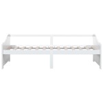 vidaXL Pat de zi cu 3 locuri, alb, 90x200 cm, lemn masiv de pin vidaXL Pat de zi cu 3 locuri, alb, 90x200 cm, lemn masiv de pin