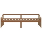 vidaXL Pat de zi cu 3 locuri, maro miere, 90x200 cm, lemn masiv pin vidaXL Pat de zi cu 3 locuri, maro miere, 90x200 cm, lemn masiv pin
