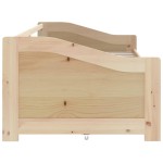 vidaXL Pat de zi cu 3 locuri cu sertare, 90x200 cm, lemn masiv de pin vidaXL Pat de zi cu 3 locuri cu sertare, 90x200 cm, lemn masiv de pin