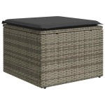 vidaXL Set mobilier de grădină cu perne, 8 piese gri deschis poliratan vidaXL Set mobilier de grădină cu perne, 8 piese gri deschis poliratan