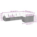 vidaXL Set mobilier de grădină cu perne, 9 piese, negru, poliratan vidaXL Set mobilier de grădină cu perne, 9 piese, negru, poliratan