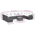 vidaXL Set canapele de grădină cu perne, 10 piese, bej, poliratan vidaXL Set canapele de grădină cu perne, 10 piese, bej, poliratan