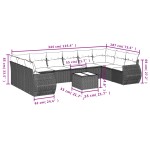 vidaXL Set canapele de grădină cu perne, 10 piese, bej, poliratan vidaXL Set canapele de grădină cu perne, 10 piese, bej, poliratan