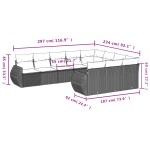vidaXL Set canapele de grădină cu perne, 10 piese, bej, poliratan vidaXL Set canapele de grădină cu perne, 10 piese, bej, poliratan