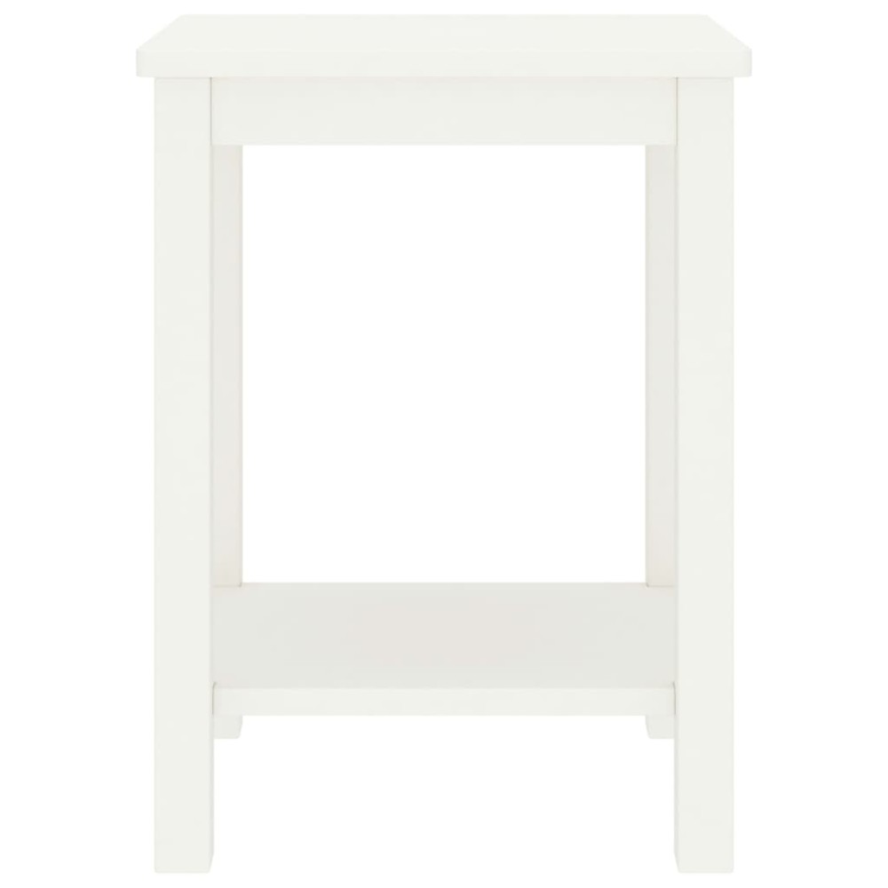 vidaXL Noptieră, alb, 35 x 30 x 47 cm, lemn masiv de pin