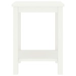 vidaXL Noptieră, alb, 35 x 30 x 47 cm, lemn masiv de pin
