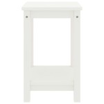 vidaXL Noptieră, alb, 35 x 30 x 47 cm, lemn masiv de pin
