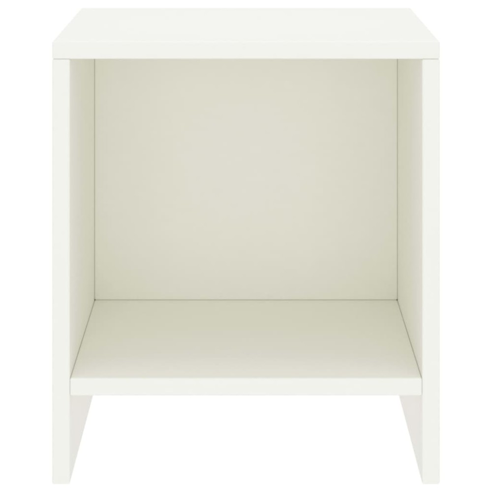 vidaXL Noptieră, alb, 35 x 30 x 40 cm, lemn masiv de pin