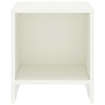 vidaXL Noptieră, alb, 35 x 30 x 40 cm, lemn masiv de pin