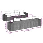 vidaXL Set canapele de grădină cu perne, 9 piese gri deschis poliratan vidaXL Set canapele de grădină cu perne, 9 piese gri deschis poliratan