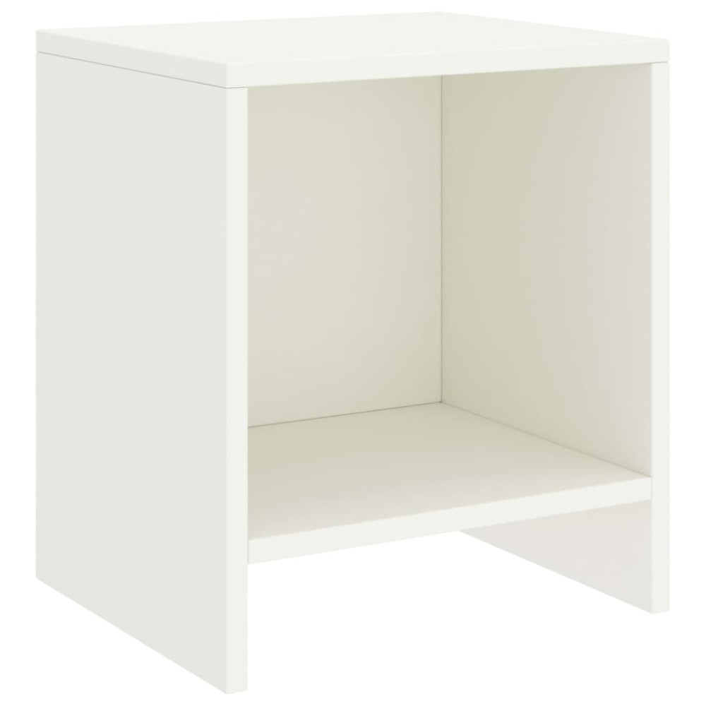vidaXL Noptiere, 2 buc., alb, 35 x 30 x 40 cm, lemn masiv de pin
