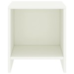 vidaXL Noptiere, 2 buc., alb, 35 x 30 x 40 cm, lemn masiv de pin