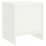 vidaXL Noptiere, 2 buc., alb, 35 x 30 x 40 cm, lemn masiv de pin