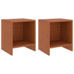 vidaXL Noptiere, 2 buc., maro miere, 35 x 30 x 40 cm, lemn masiv pin vidaXL Noptiere, 2 buc., maro miere, 35 x 30 x 40 cm, lemn masiv pin