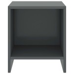 vidaXL Noptiere, 2 buc., gri închis, 35 x 30 x 40 cm, lemn masiv pin vidaXL Noptiere, 2 buc., gri închis, 35 x 30 x 40 cm, lemn masiv pin